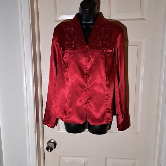 Laura Scott Button Down Blouse size 14 - Picture 1 of 6